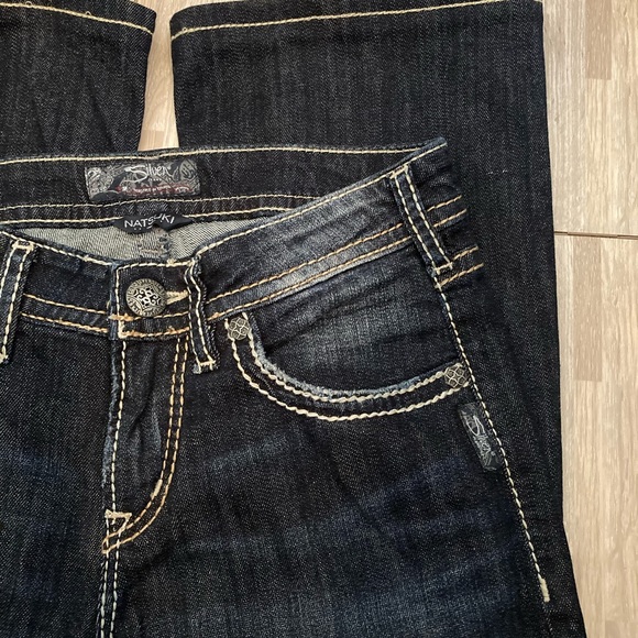 Silver Natsuki boot cut stretch jeans size 28 - Picture 2 of 7